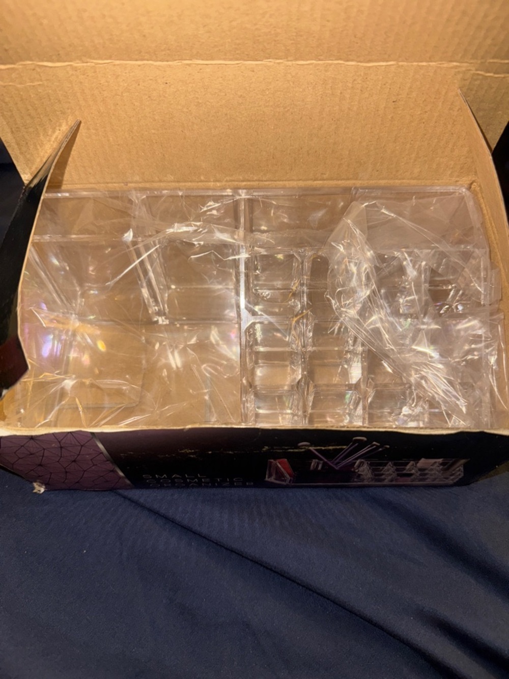 Small Cosmetic Organizer - Clear Acrylic Storage - Picture 3 of 4
